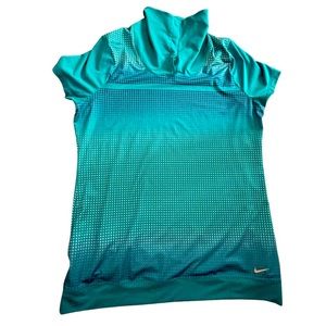 NIKE Dri-Fit Golf Shirt: Women’s Short Sleeve Snap Collar: Medium